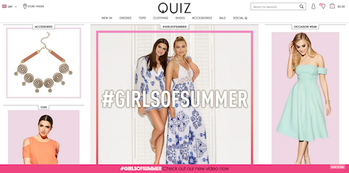 Hyperlink to QUIZ Clothing girlsofsummer website image