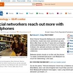 Social networkers reach out more with cellphones