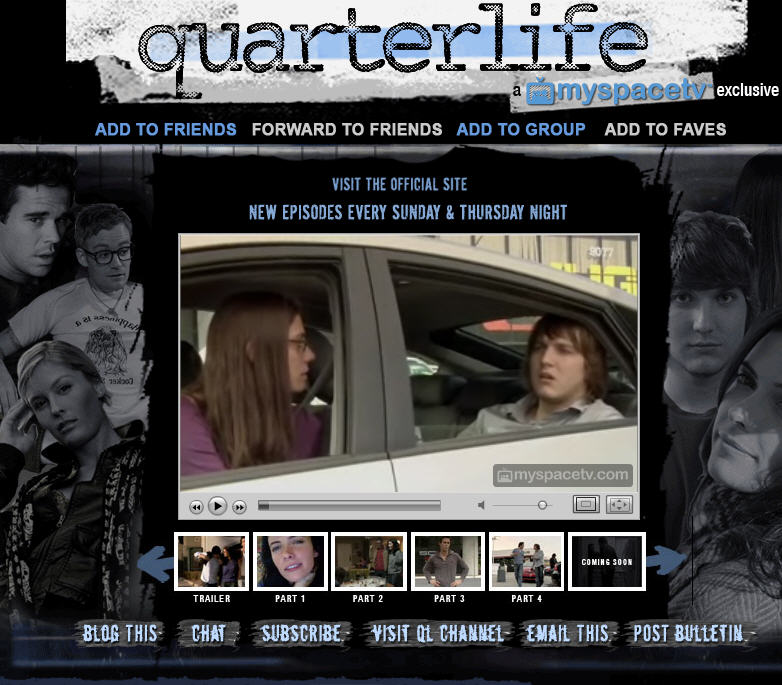 MySpace series Quarterlife picked up by NBC