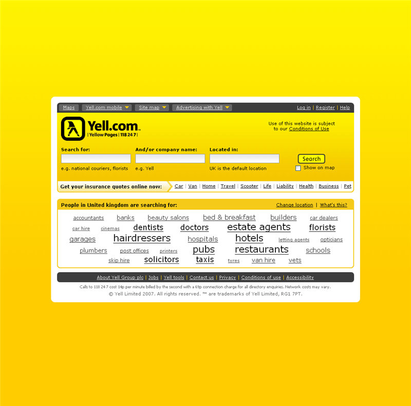 UK Yellow Pages Publisher Yell Adds "Web 2.0" Look And Features