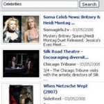 Pixy create a celebrity search widget for Pageflakes