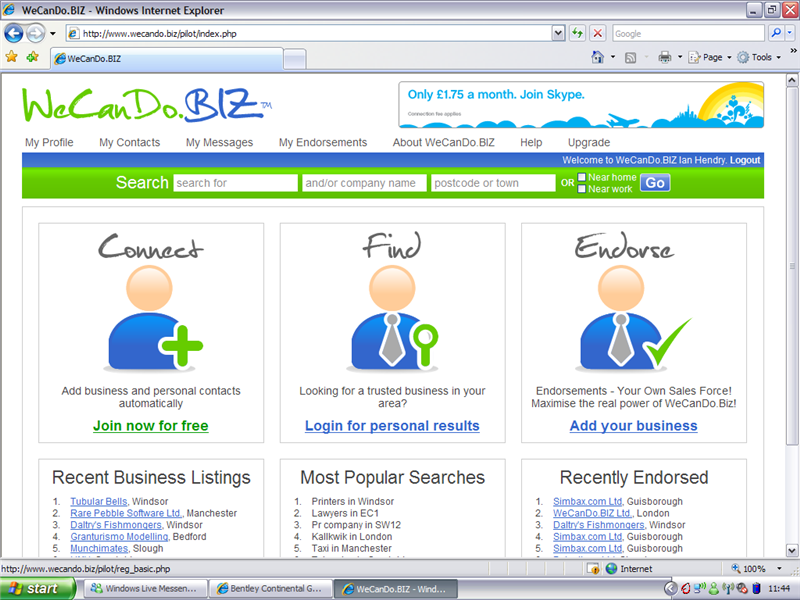 WeCanDo.BIZ Test Site Goes Live