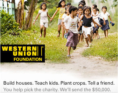 Western Union to donate $50k to non-profit via Facebook community