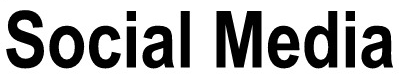 Social Media text logo