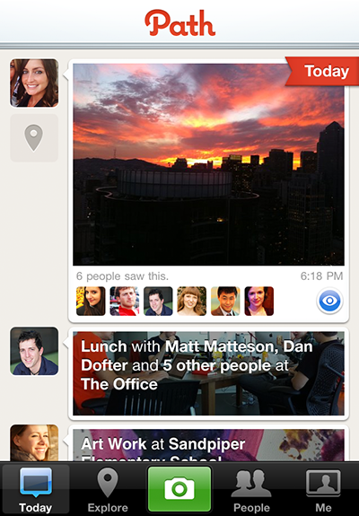 New photo based sharing network Path launches on iPhone