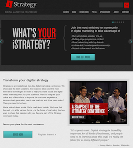 iStrategy Conference website image