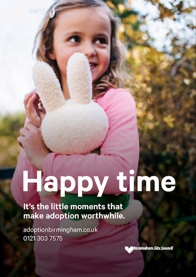 Birmingham City Council Little Moments adoption marketing campaign image