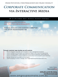 Corporate Communication via Interactive Media website