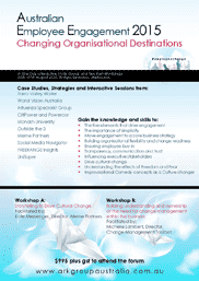 Australian Employee Engagement - Changing Organisational Destinations brochure