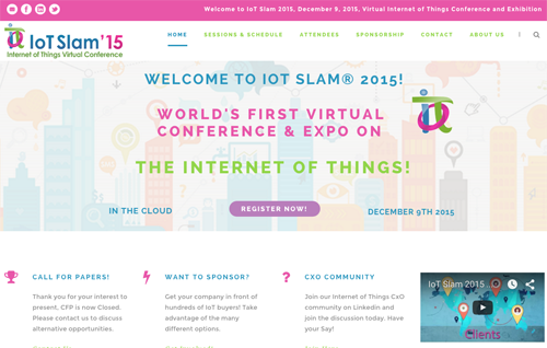 IoT Slam 2015 website image