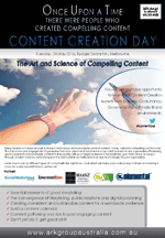 Hyperlink to Content Creation Day brochure