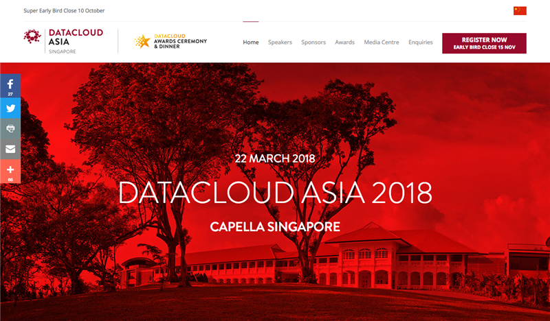 Datacloud Asia homepage image