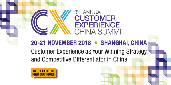 3rd Annual Customer Experience China Summit 2018 banner 600x300