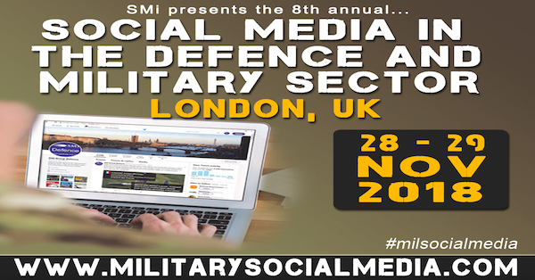 SMi's 8th Annual Social Media in the Defence & Military Sector Conference 2018 banner 600x314
