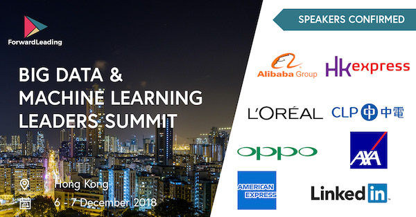 Big Data & Machine Learning Leaders Summit Hong Kong 2018 banner 600x314