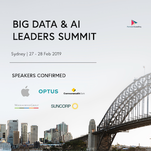 Big Data & AI Leaders Summit Sydney 2019 banner 300x300