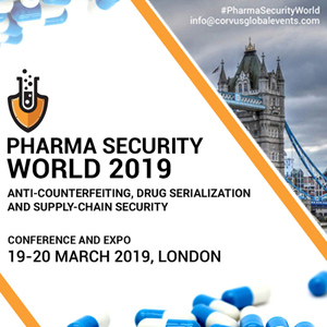 Corvus Global Events invites you to Pharma Security World 2019 ? Supply-Chain, Drug Serialization and Anti-Counterfeiting Conference banner banner 300x300