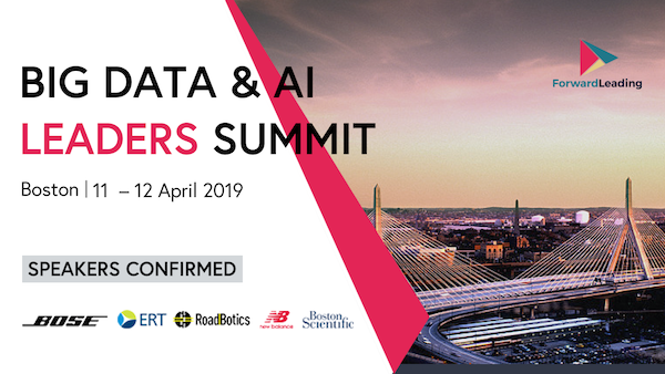 Big Data & AI Leaders Summit Boston 2019 banner 600x338