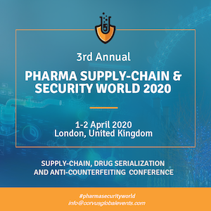 3rd Annual Pharma Supply-Chain & Security World 2020 banner 300x300