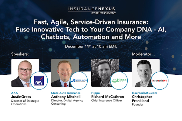 Insurance AI and Innovative Tech USA Webinar 2019 banner 600x400